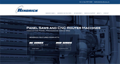 Desktop Screenshot of hendrickmanufacturing.com